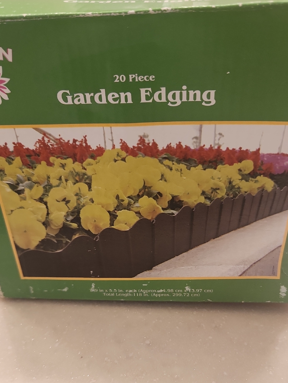 Black Garden Edging/Border For Plants, Flowers, Walkways - 20 Piece NEW